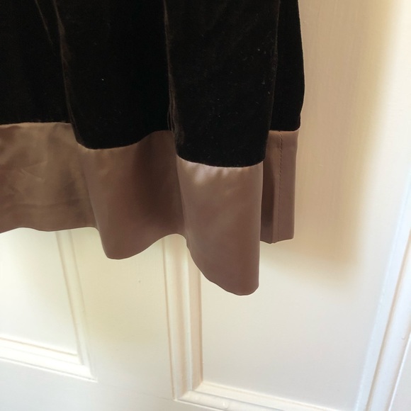 Anthropologie’s Hazel Brown Velvet Ribbon Dress - Picture 3 of 8